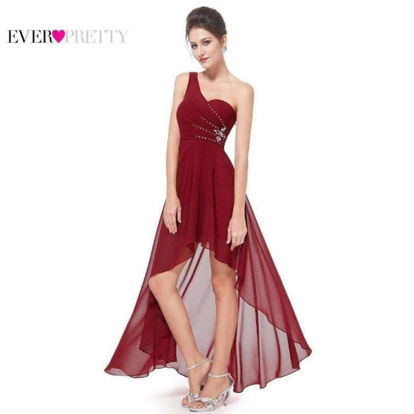 Planet Gates Light Blue / 4 Evening Dresses Ever-Pretty  Sexy One Shoulder Chiffon Fashion 2018 Fashion Vestidos Evening Dresses