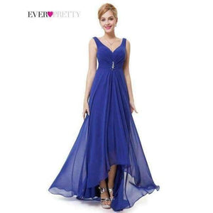 Planet Gates Light Blue / 4 Evening Dresses Ever-Pretty  Sexy One Shoulder Chiffon Fashion 2018 Fashion Vestidos Evening Dresses