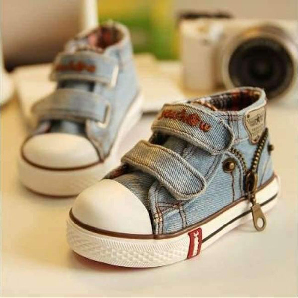 Planet Gates Light blue / 4 Spring Canvas Children Shoes Boys Sneakers Brand Kids Shoes for Girls Jeans Denim Flat Boots Baby Toddler Shoes