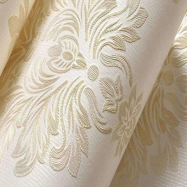 Planet Gates Light Blue / 5.3㎡ European Style Non-woven Wallpaper Luxury Damask 3D Stereoscopic Relief Damascus Bedroom Living Room Wall Paper Home Decor Paper