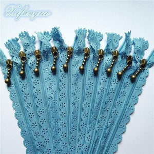 Planet Gates Light Blue / 5pcs / 25cm 5/10pcs 25cm 10 Inch DIY 3# Nylon Coil Flower Zipper For DIY Sewing Tailor Handicraft Bed Bag (20 Colors) #