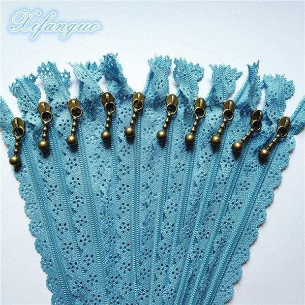 Planet Gates Light Blue / 5pcs / 25cm 5/10pcs 25cm 10 Inch DIY 3# Nylon Coil Flower Zipper For DIY Sewing Tailor Handicraft Bed Bag (20 Colors) #