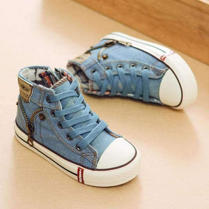 Planet Gates light blue / 9 Autumn Expert Skill Children Casual Shoes Boys Girls Sport Shoes Breathable Denim Sneakers Kids Canvas Shoes Baby Boots