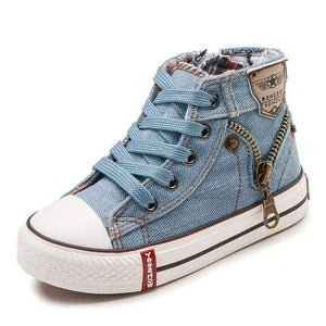 Planet Gates light blue / 9 Autumn Expert Skill Children Casual Shoes Boys Girls Sport Shoes Breathable Denim Sneakers Kids Canvas Shoes Baby Boots