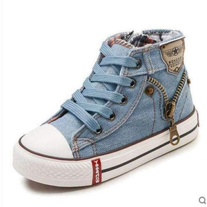 Planet Gates light blue / 9 Autumn Expert Skill Children Casual Shoes Boys Girls Sport Shoes Breathable Denim Sneakers Kids Canvas Shoes Baby Boots