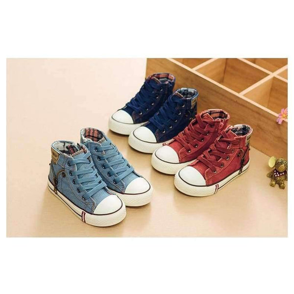 Planet Gates light blue / 9 Autumn Expert Skill Children Casual Shoes Boys Girls Sport Shoes Breathable Denim Sneakers Kids Canvas Shoes Baby Boots