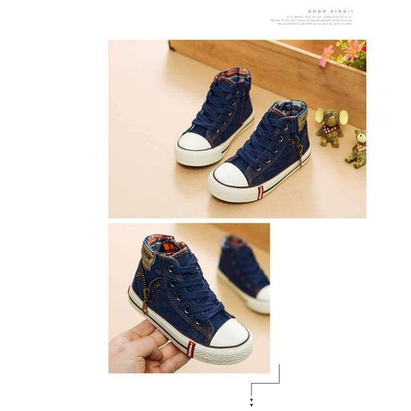 Planet Gates light blue / 9 Autumn Expert Skill Children Casual Shoes Boys Girls Sport Shoes Breathable Denim Sneakers Kids Canvas Shoes Baby Boots