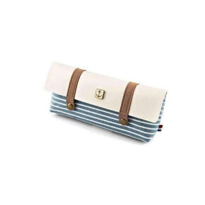 Planet Gates light blue Canvas Pencil Case school Pencil Bag school pencil-case Office Supplies Pens Pencils Writing Supplies Gifts S18131
