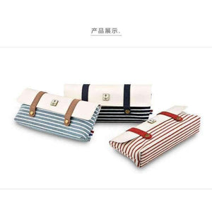 Planet Gates light blue Canvas Pencil Case school Pencil Bag school pencil-case Office Supplies Pens Pencils Writing Supplies Gifts S18131
