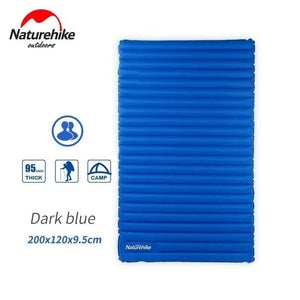 Planet Gates Light Blue / M  2000x1200x95mm 2-3Person Outdoor Camping Inflatable Sleeping Pad Ultralight Press Type Air Mattress TPU Waterproof Tent Mat