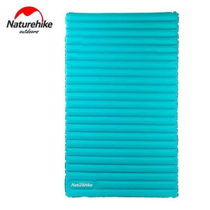 Planet Gates Light Blue / M  2000x1200x95mm 2-3Person Outdoor Camping Inflatable Sleeping Pad Ultralight Press Type Air Mattress TPU Waterproof Tent Mat