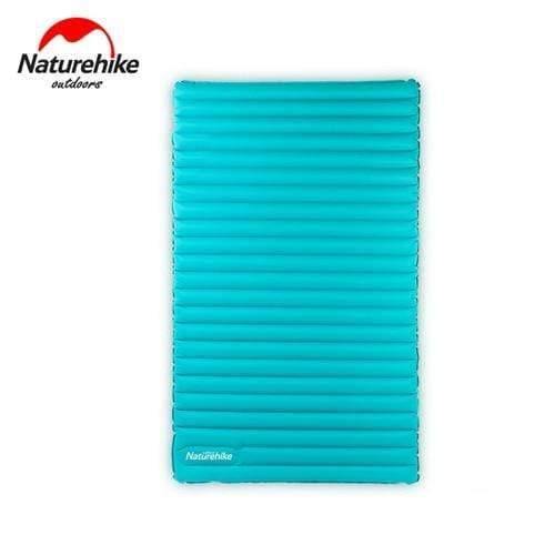 Planet Gates Light Blue / M  2000x1200x95mm 2-3Person Outdoor Camping Inflatable Sleeping Pad Ultralight Press Type Air Mattress TPU Waterproof Tent Mat
