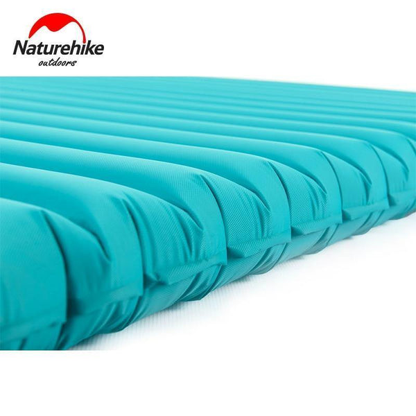 Planet Gates Light Blue / M  2000x1200x95mm 2-3Person Outdoor Camping Inflatable Sleeping Pad Ultralight Press Type Air Mattress TPU Waterproof Tent Mat