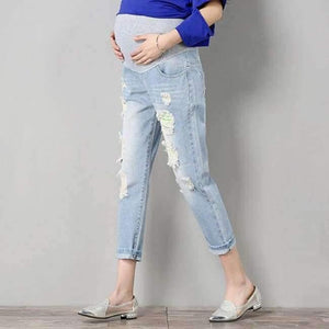 Planet Gates light blue / M Maternity Jeans Maternity Pants Clothes For Pregnant Women Trousers Nursing Prop Belly Leggings Jeans Pregnancy Clothing Pants