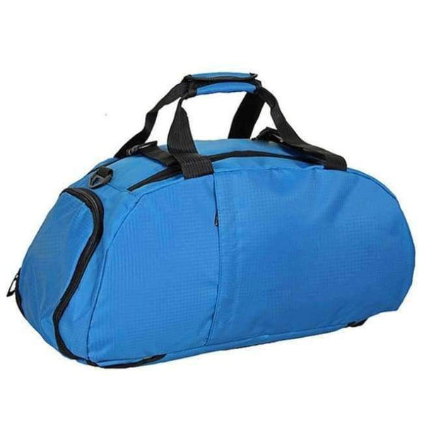 Planet Gates Light Blue Portable Sports Gym Backpack Shoulder Bag Separated Shoes Storage Travel Backpack Men And Women Outdoor Fitness Bag
