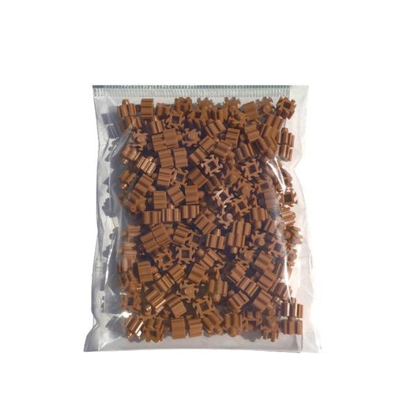 Planet Gates Light brown 200pcs Mini Building Blocks DIY Brick 1x1Dots 200PCS 25Colors Educational Games Toys for Children Compatible with brands blocks