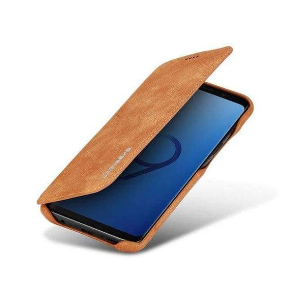 Planet Gates Light Brown / For Samsung S9 Samsung Galaxy S9 Plus Cover Wallet Leather Case Funda Samsung S9 Plus Phone Case Luxury Flip Cover Bags