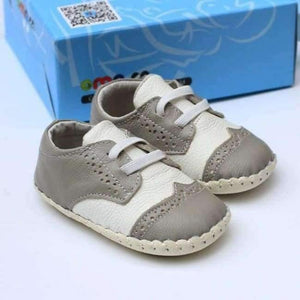 Planet Gates light gray / 1.5 Genuine Leather Shoes Indoor Baby Shoes Boys Girls Soft Anti-skid Toddler Shoes Fashion Light Blue First Walkers