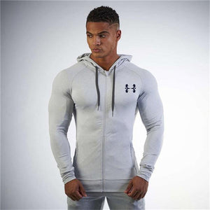 Planet Gates Light gray 1 / XL Men's Shark Hoodie Singlets Sweatshirts Mens hoodies Stringer Bodybuilding Fitness Men's hoodies Shirts hoodies