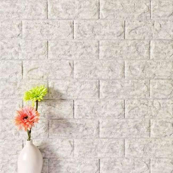 Planet Gates Light Gray / 70cmX77cm Waterproof Foam Brick 3D Wall Panel DIY Self Adhesive Wallpaper For Kids Room Bedroom Wall Decor 3D Brick Living Room Wall Paper
