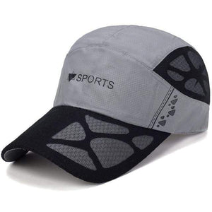 Planet Gates Light Gray / Adjustable Men Mesh Cap Cycling Running Cap Baseball Tennis Hat Breathable Quick Dry Hat Bone Snapback Women Climbing Running Sport