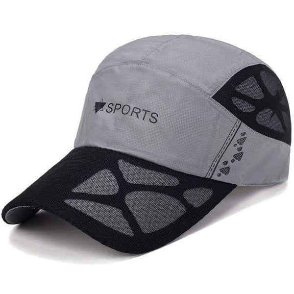 Planet Gates Light Gray / Adjustable Men Mesh Cap Cycling Running Cap Baseball Tennis Hat Breathable Quick Dry Hat Bone Snapback Women Climbing Running Sport
