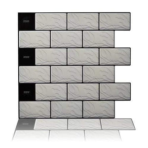 Kitchen Bathroom 3D Waterproof Self Adhesive Mosaic Wall Decal Cabinet Sticker Peel and Stick Backsplash Vinyl Tiles