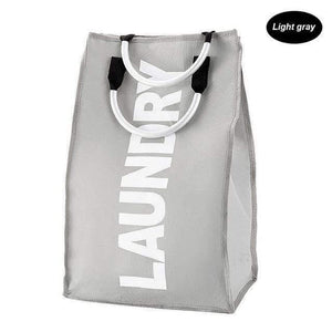 Planet Gates light gray Laundry Basket Dirty Clothes Storage Basket Hamper Foldable Oxford Cloth Laundry Basket Waterproof Basket in the Bathroom