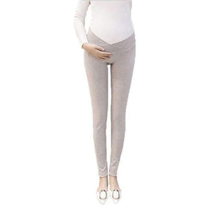 Planet Gates light gray / M Spring Autunm Maternity Leggings Low Waist Pregnancy Belly Pants For Pregnant Women Thin Trousers Maternity Pants M-2XL