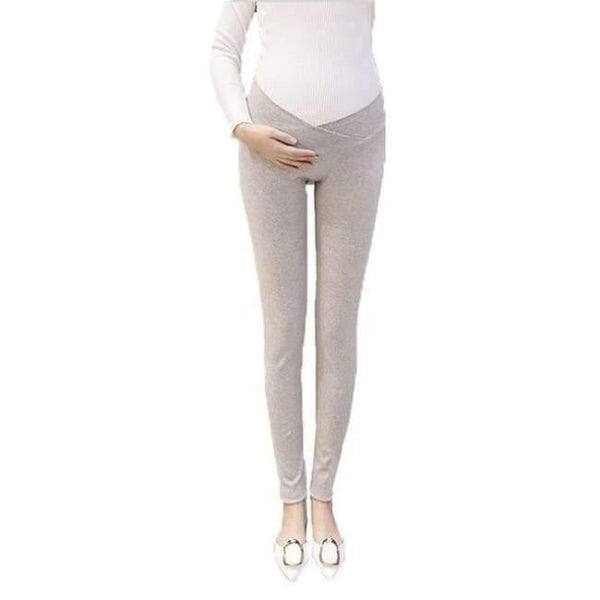 Planet Gates light gray / M Spring Autunm Maternity Leggings Low Waist Pregnancy Belly Pants For Pregnant Women Thin Trousers Maternity Pants M-2XL