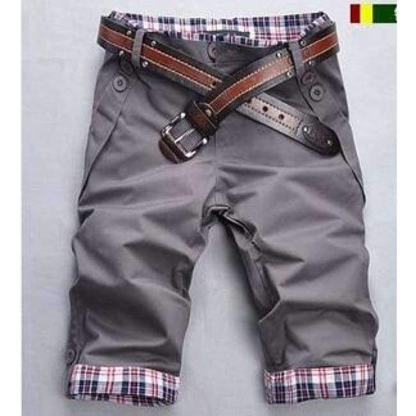 Planet Gates светло сиво / M TANGNEST Най-продавани 2018 Нови най-продавани мъжки летни ежедневни модни шорти 10 различни цвята Високо качество Размер M-2XL Q159