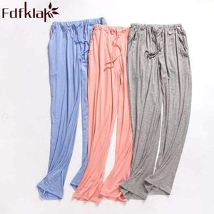 Planet Gates light gray / M Women's Trousers Modal Spring Autumn Bottom Pyjama Cotton Pajama Pants Ladies Pajama Bottoms Black Women Sleeping Pants Q296