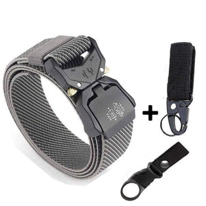 Jeans Belt For Men Aluminum Alloy Pluggable Buckle Training Tactical Belts Comfortable High Quality Male Belt Hunting