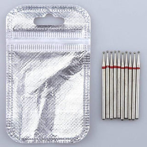 Planet Gates Light Green 10PCS Diamond Cutter for Manicure Set Diamond Rotary Burrs Set Nail Drill Bit Set Milling Cutter for Nail Art Pedicure Tool