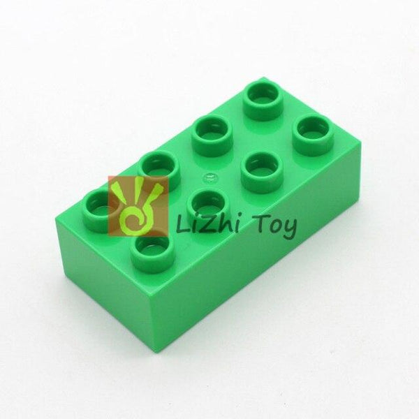 Planet Gates light green 10pcs MOC DIY Large Building Block  3011 Brick 2X4 Big Size Baby Assembled Enlighten Accessories Block Part DIY Children Toys