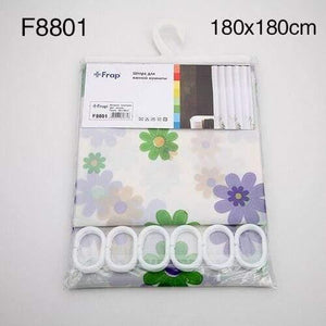 Planet Gates Light Green 180*180cm 180*200cm PE Waterproof Shower Curtain European floral Bathroom Curtain Bath Curtain With hooks F8851