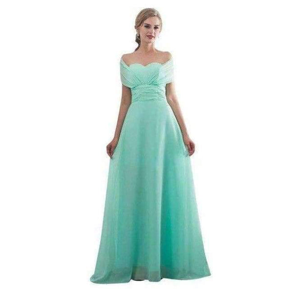 Planet Gates light green / 6 Bridesmaid dress long 2018 new design chiffon beach summer wedding party Multi wearing formal junior prom dress vestide