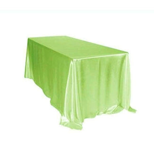 Planet Gates Light Green / 90 x 132 inch 90 x 132 inch Rectangular Satin Tablecloth White/Black Tablecloths Table Cover for Wedding Party Restaurant Banquet Decorations