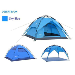 Planet Gates Light Green / China Outdoor high-quality tents 3-4 people automatic tents double anti-torrento man camping tents multi-functional tents