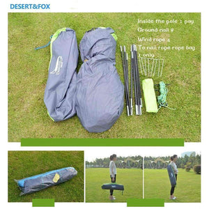 Planet Gates Light Green / China Outdoor high-quality tents 3-4 people automatic tents double anti-torrento man camping tents multi-functional tents