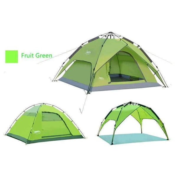 Planet Gates Light Green / China Outdoor high-quality tents 3-4 people automatic tents double anti-torrento man camping tents multi-functional tents