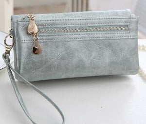 Planet Gates Light Green Design Women Wallet Long High Quality Female Clutch Zipper Wallets Big Capacity Purse cell Phone bag Pocket