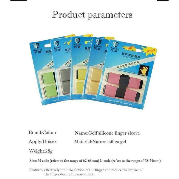 Planet Gates Light Green Golf Finger band sets  grip golfer swing aids functional rubber finger cots   8pcs/pack free shipping