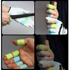 Planet Gates Light Green Golf Finger band sets  grip golfer swing aids functional rubber finger cots   8pcs/pack free shipping