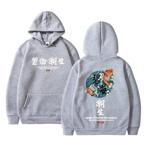 Planet Gates light grey-1 / S Streetwear Chinese characters Men Hoodies Sweatshirts Fashion Autumn Hip Hop Black Hoodie Erkek sweatshirt