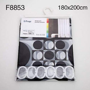 Planet Gates Light Grey 180*180cm 180*200cm PE Waterproof Shower Curtain European floral Bathroom Curtain Bath Curtain With hooks F8851