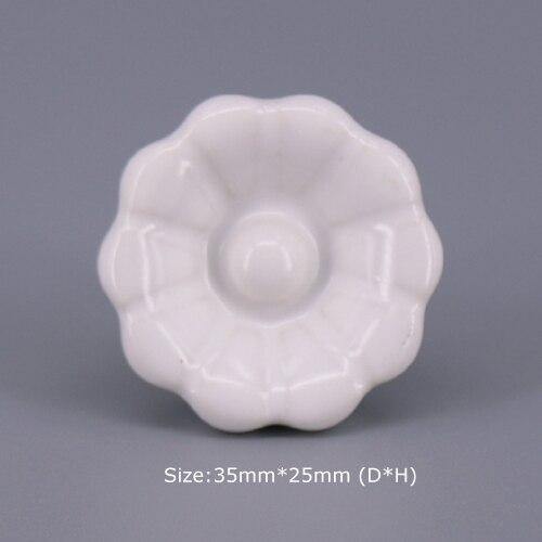 1x Classic White  Porcelain/Ceramic Drawer Pull Knob Cabinet Cupboard Door Handle Knob
