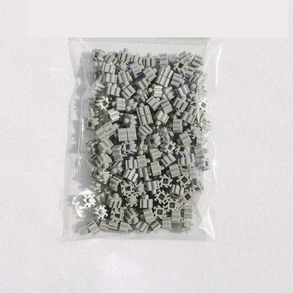 Planet Gates Light Grey 200pcs Mini Building Blocks DIY Brick 1x1Dots 200PCS 25Colors Educational Games Toys for Children Compatible with brands blocks