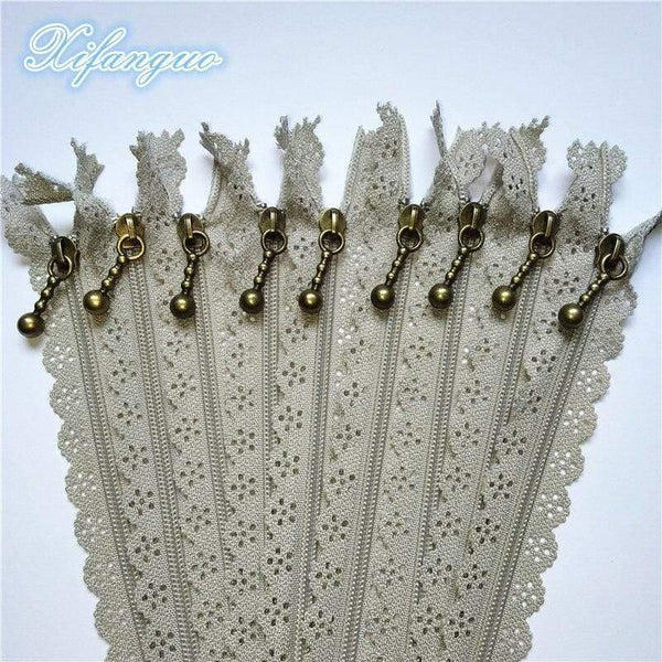 Planet Gates light grey / 5pcs / 25cm 5/10pcs 25cm 10 Inch DIY 3# Nylon Coil Flower Zipper For DIY Sewing Tailor Handicraft Bed Bag (20 Colors) #