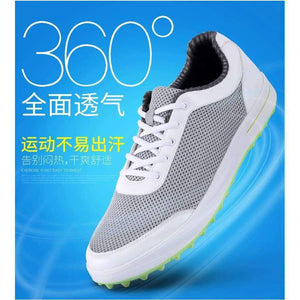 Planet Gates light Grey / 7 Spring new PGM golf male models ultra-light breathable mesh cloth shoes 3D color printing cloth driving range dedicated